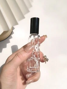 1/2/4 件 13 毫升铝制喷雾瓶，菱形图案，玻璃瓶身，可再填充香水容器 - 彩色 - 查看 13