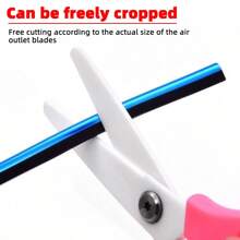 10 piezas de tiras decorativas para rejillas de ventilación de aire acondicionado de coche que se pueden doblar y cortar, decoración de rejillas de coche