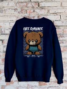 Bear Fake Romance Bear Sweatshirt GOLA 1176 Fluxo FX - Azul Marino - Ver 1