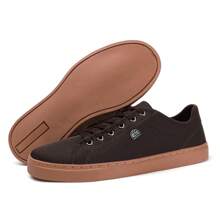 Men's Casual Tennis Shoes Lightweight Comfortable Resistant + Wallet And Watch Accessory - 咖啡棕 - 查看 3