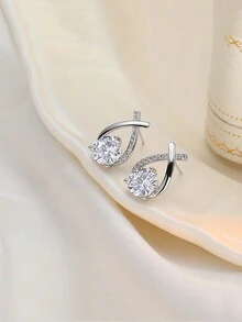 Creative Cross Bow Stud Earrings Jewelry Retro Simple Style Suitable For Women's Daily Wear - Yellow Gold - View 4