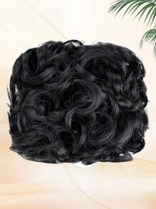 Short Messy Curly Dish Hair Bun Extension Easy Stretch Hair Combs Clip In Ponytail Extension Scrunchie Chignon Tray Ponytail Hairpieces For Women Girls Daily Party Wedding