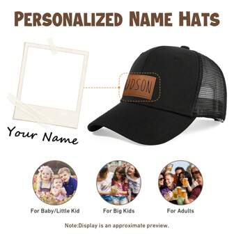 Personalized Baby Baseball Cap Toddler Baseball Hat Baby Hat Toddler Hats For Boys Girls Infant Baseball Cap Kids Sun Hatback To School Winter Gift Ideas Boy Girl Valentine's Day