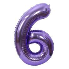 1pc Purple 40-Inch Digit Number Aluminum Foil Balloon For Birthday Party Decoration, Indoor/Outdoor Anniversary Celebration, Graduation Season And Wedding Celebration, Back To School Valentine Day