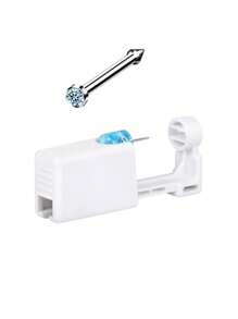 CIZME 1PC Disposable Piercing Unit For Nose Studs Piercing Gun Piercer Tool Machine Body Piercing Jewelry, Nose Piercing Kit, Disposable Piercing Unit For Self Nose Piercing Gun, Nose Stud Tool,Nose Piercing Kit, Self Nose Piercing Gun, Disposable Nose Percinging Kit With Nose Rings Stud Nose Piercings Gun Kit Tool - Piercing Gun - View 12