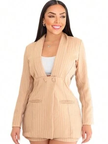 Women Two-Piece Outfits - 米色 - 查看 2