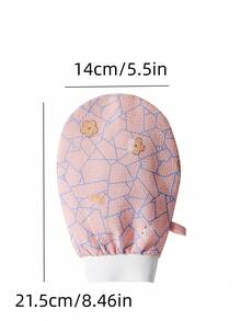 Printed Low Pain Exfoliating Gloves Body Scrub Dead Skin Remover Exfoliating Mitts - Multicolor - View 10