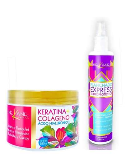 Planchado Express 300 ml + Tratamiento Keratina /Colageno 280g. Nekane