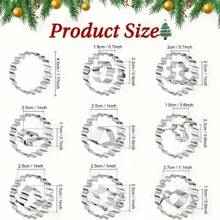 9 Stück Weihnachtsplätzchen Ausstecherformen Set, feines Gebäck Plätzchen Stempelset geeignet für Geburtstag, Weihnachten, Valentinstag Party Backdekoration