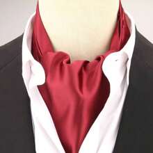 Bufanda larga reversible retro para hombre, bufanda casuales de caballero, bufanda formal de negocios para primavera, otoño e invierno, accesorios de camisa de traje de fiesta casual estilo ascot, excelente regalo boho
