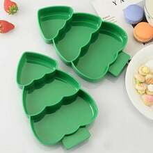 1 cái Khay đựng đồ ăn nhẹ/kẹo hình cây thông Noel bằng nhựa, thích hợp cho tiệc văn phòng, trang trí tiệc quà tặng Giáng sinh, trang trí phòng tại nhà - Nhiều màu - Xem 9