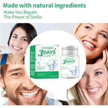 80g 美白牙粉，去除污渍和牙菌斑，清新口气 - 綠色 - 查看 3