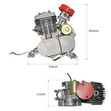 Upgraded Electric Starting Engine 2 Stroke Motor Kit Petrol Gas Motorized 26 Inch Bicycle Bike 80cc 2 Stroke Motorized Bicycle Kit Fit For Bikes Petrol Gas Motor Kit Engine