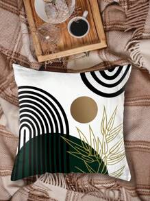 4 Cái/bộ Vỏ Gối Phong Cách Boho, Vỏ Gối Trang Trí Họa Tiết Hoàng Hôn Trừu Tượng Trang Trại Cho Ghế Sofa, 17.7x17.7 Inch, Chỉ Có Vỏ - Nhiều màu - Xem 6