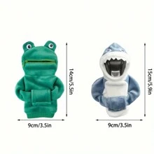 Mini Shark/Frog Gear Shift Knob Cover Sweatshirt In Pink, Blue, Black, Car Gear Shift Knob Cover, Warm Gear Shift Knob Cover Sweater/Shirt, Universal Fit Knob Cover Gift For Winter - A - View 4