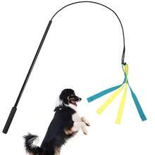 1pc Pet Training Toss Wagging Stick Toy, Detachable Throwing Launcher For Dog Training, Outdoor Interactive Dog Toy For Agility Exercise - Black - View 4