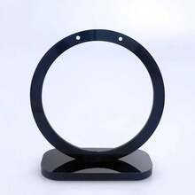 Stylish Acrylic Round Earring Display Stand Hanging Jewelry Holder Photography Props Rack Black White Transparent Ear Studs Organizer - Multicolor - View 7