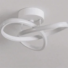 220V 小型 LED 吸顶灯，圆形/方形黑色/金色/白色现代 LED 吸顶灯具，适用于走廊、卧室、厨房、客厅、书房，3000K/4000K/6500K - 吸頂燈1 - 查看 17