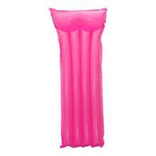 1pc Inflatable Adult Swimming Float Mattress, Simple PVC Inflatable Floating Lounger, Beach Essentials, Beach Accessories, Pool Float - Hot Pink - View 7