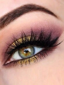 1 Pair Cat Eye False Eyelashes, 3D Voluminous Effect, Comes With Eyelash Brush, Natural Long Eyelash Extension, Thick And Fluffy, Compact And Portable For Travel And Shopping, Easy To Replace, Suitable For Women With Sparse Eyelashes, Perfect For Stage Makeup, Cosplay, Dramatic Performance Events - Multicolor - View 7