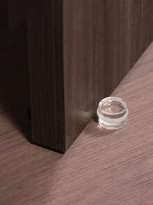 1/2pcs (1pc Per Set) Transparent Silicone Anti-Collision Soundproof Door Stopper - Multicolor - View 5