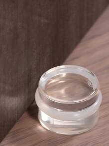 1/2pcs (1pc Per Set) Transparent Silicone Anti-Collision Soundproof Door Stopper - Multicolor - View 2