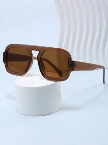 1pc Super Oversized Frame Fashion Glasses, Black Fashion Glasses For Beach, Travel, Driving, Street Wear For Summer Beach Vacation,Outdoor,Travel - Multicolor - View 24