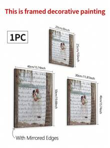 1pc Framed Custom Canvas With Quotes, Sayings, Lyrics, Text, Word Art, Personalized Gift, Custom Gallery Canvas Print With A Background Picture Gifts Birthday Graduation