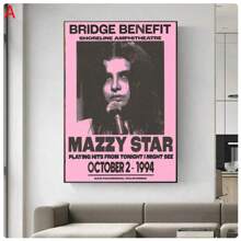 1 件乐队音乐专辑海报美学性感女孩画无框海报俱乐部酒吧复古海报墙壁艺术画客厅办公室卧室书房防水印刷艺术品 - （无框架） - 玫紅色 - 查看 32