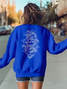 Chinese Dragon Sweatshirt GOLA 1175 Fluxo FX - Xanh đậm - Xem 4