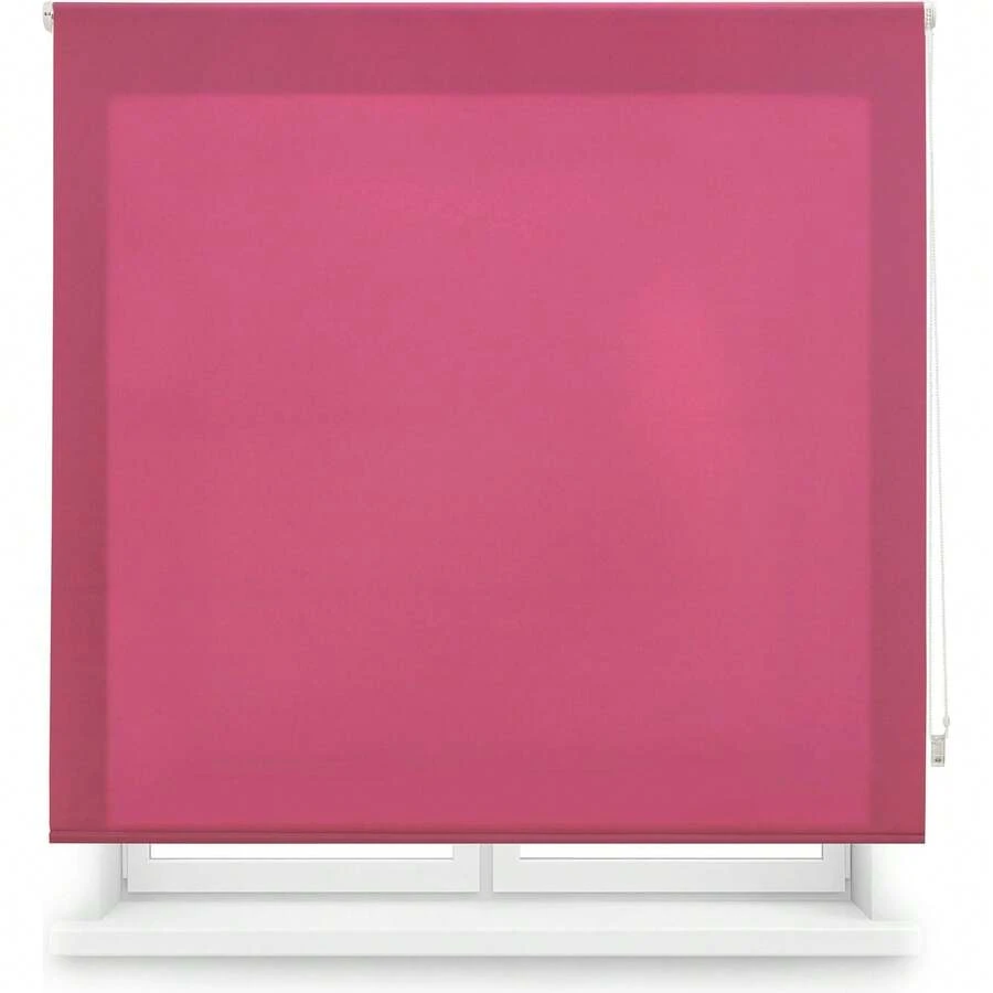 Ecommerc3 定制半透明百叶窗尺寸 120x175 - 卷帘易于安装面料尺寸 117x170 - 紫色 - 查看 1