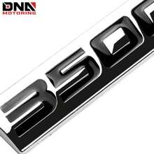 Metal Grill Trunk Emblem Decal Logo Trim Badge Polished Lettering 3500 Black