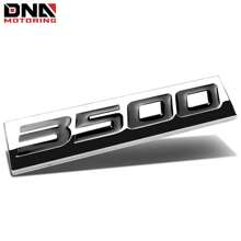 Metal Grill Trunk Emblem Decal Logo Trim Badge Polished Lettering 3500 Black
