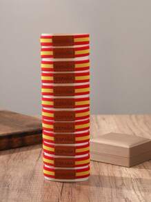 12 件复古西班牙手工编织 PU 皮革字母印花弹性手链套装，适合运动队成员 - 彩色 - 查看 3