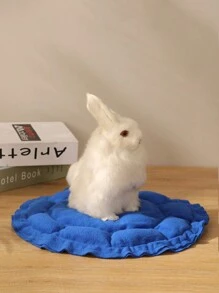 Rabbit Pad, Multipurpose Warm Mat For Kittens, Puppies, Baby Rabbits, Hamsters Etc. - Blue - View 1