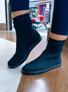 Women's Half Boot Sneakers - 黑色 - 查看 1