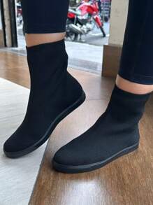 Women's Half Boot Sneakers - 黑色 - 查看 4