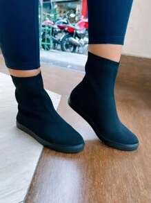 Women's Half Boot Sneakers - 黑色 - 查看 7