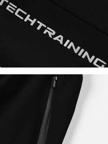 5pcs/Pack Men's Summer Ice Silk Sports Shorts, Casual Shorts - Black - View 9