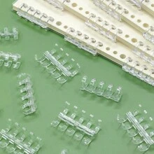 4pcs Removable Plastic Loose Leaf Rings, 5-Hole Binder Clips Plastic Coils For Loose Leaf Notebook - one-size - View 10