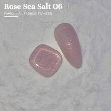 Esmalte de uñas de gel con cristales de diamante y sal marina de rosa de MISS SHAKA, de tono perlado fino y chispeante de champán 2024, con brillo gradual y explosivo, para una belleza radiante, estilo japonés especial para salón de uñas, diseño de uñas DIY en casa para mujeres y niñas, suministros de manicura - Multicolor - Ver 15