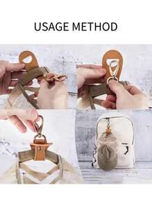 便携式旅行帽夹、随身棒球帽夹、旅行帽夹、编织旅行帽夹、背包行李袋、保护帽子免于掉落、旅行户外背包夹收纳整理器、学校用品、教师礼物、返校教师配件 - 彩色 - 查看 6