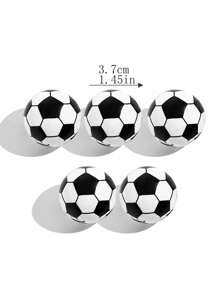 4件装创意可爱黄色足球卡通卷笔刀创意卷笔刀卡通造型卷笔刀塑料单孔卷笔刀 - 黃色足球削鉛筆機 - 查看 3