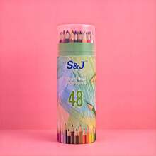 1 Piece Of 48 Color -12 Color Oily Colored Pencil, Barreled, Student Drawing Pencil, Multiple Colors Available - Oil-based Colored Pencils - View 10