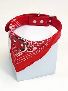 1 Pezzo Set Di Accessori Per Animali Domestici Che Include Collare Per Animali Domestici, Bavaglino Triangolare E Asciugamano Da Saliva Per Cani E Gatti