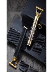 Professional Electric Random Designer Hair Clipper - 金色 - 查看 8