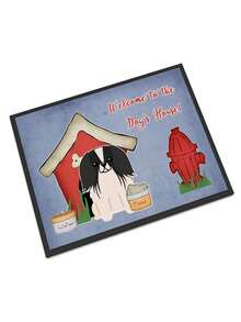 Dog House Collection Pekingnese Black White Indoor Or Outdoor Mat - 24 X 0.25 X 36 In. - trắng - Xem 1
