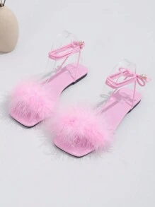 Damskie puszyste, płaskie sandały wsuwane, muszka, buty na przyjęcie weselne, styl wróżki, dostępne w kolorze różowym, fioletowym, niebieskim, czerwonym, pomarańczowym, czarnym i białym