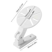 1 szt. Uchwyt monitorujący bez wiercenia do kamery, bezprzewodowy monitor sieciowy, wieszak ścienny, podstawa podtrzymująca kamerę, uchwyt kamery, uchwyt ścienny do kamery monitorującej, śruba klejąca, odpowiedni do domowego biura, uchwyt kamery kopułkowej, monitoring CCTV - Biały - Zobacz 9