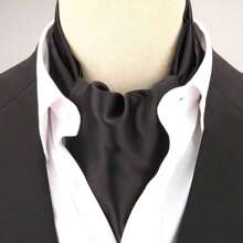 Bufanda larga reversible retro para hombre, bufanda casuales de caballero, bufanda formal de negocios para primavera, otoño e invierno, accesorios de camisa de traje de fiesta casual estilo ascot, excelente regalo boho